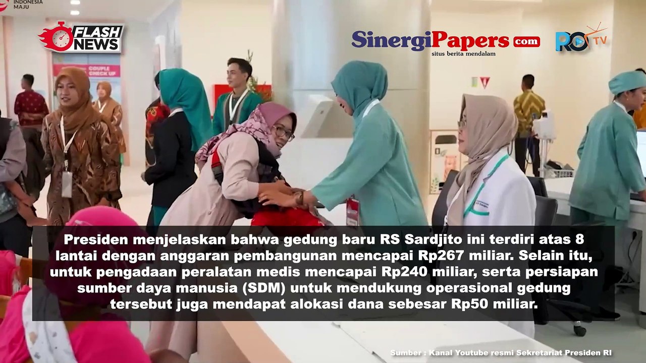 Presiden RI Resmikan Kesehatan Ibu dan Anak RS. Sardjito, Yogyakarta
