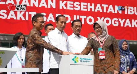 Presiden Jokowi Resmikan Gedung Pelayanan Kesehatan Ibu dan Anak RS. Sardjito, Yogyakarta