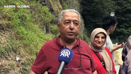 Giresun'daki Mavigöl ziyaretçi akınına uğruyor