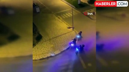 Çankırı'da ilginç olay: Gece vakti caddenin ortasında ateş yaktı, polise yakalandı