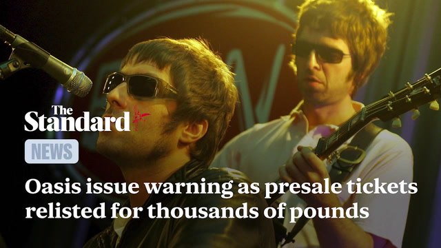 Oasis issue warning as presale tickets relisted for thousands of pounds