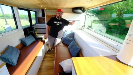 DIY Double Decker Bus tiny house conversion - Family of 8