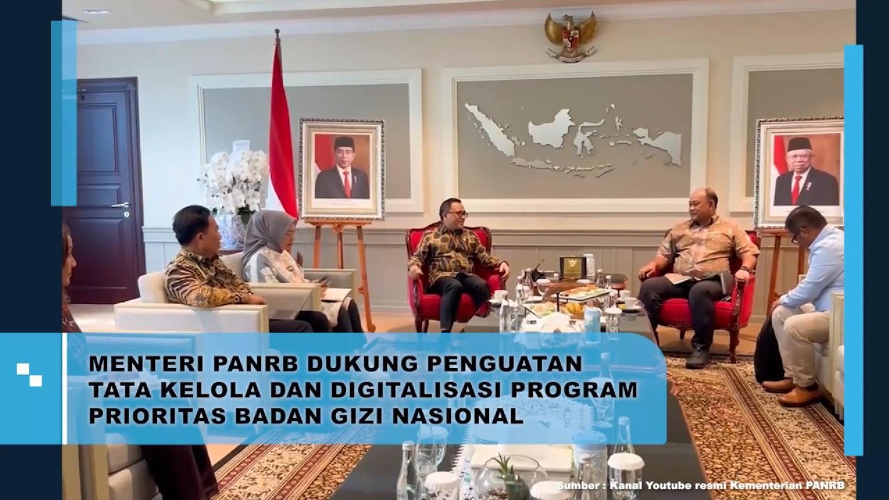 Menteri PANRB Dukung Penguatan Tata Kelola Dan Digitalisasi Program Prioritas Badan Gizi Nasional