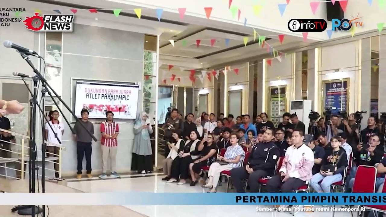 MENPORA DITO MENGHADIRI PRESS CONFERENCE DUKUNGAN PARA JUARA UNTUK ATLET PARALYMPIC
