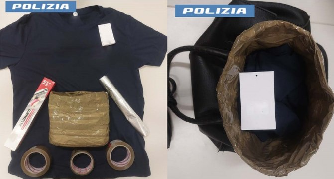 Rubano occhiali in un negozio con borse schermate : arrestati dalla Polizia (31.08.24)
