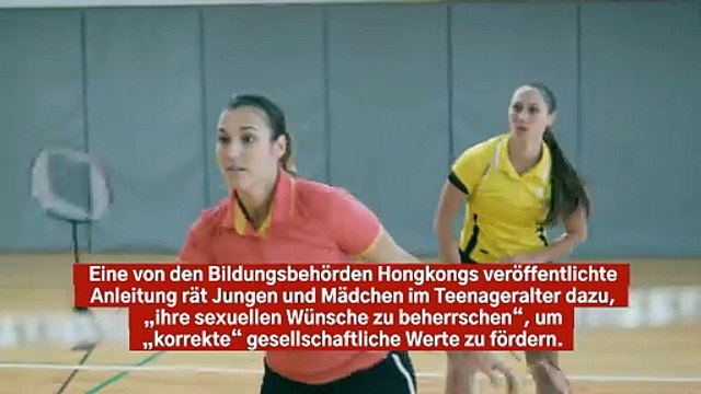 Teenagern in Hongkong wird geraten, Badminton zu spielen, um nicht an Sex zu denken
