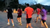 El presidente Illa sale a correr con sus consejeros