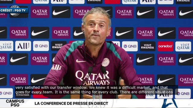 PSG : Luis Enrique fait le grand bilan du mercato estival