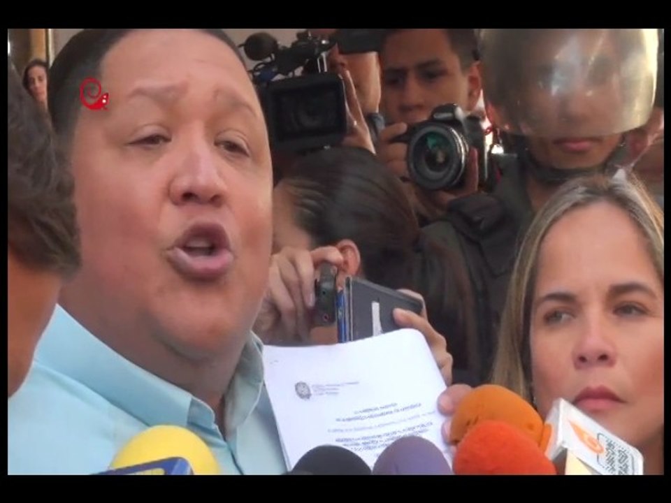 ¡A EMPUJONES ! Salieron CORRETEADOS Diputados de la MUD del CNE