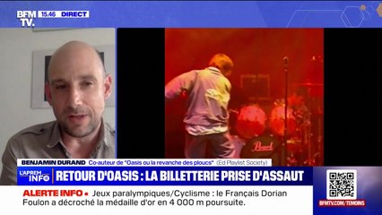 Un engouement planétaire pour le retour d'Oasis "attendu" selon Benjamin Durand Co-auteur de "Oasis ou la revanche des ploucs"