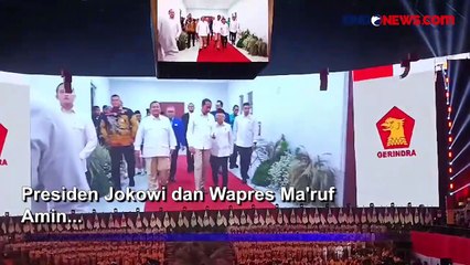 Presiden Jokowi dan Wapres Ma\'ruf Amin Hadiri Apel Kader Partai Gerindra