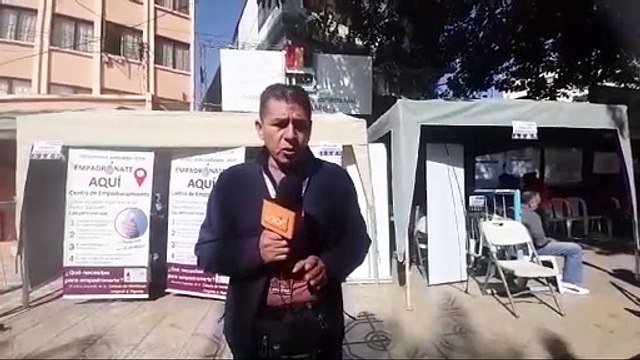 continúan las filas en los diferentes puntos de empadronamiento