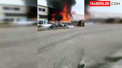 Kereste ve polyester imalathanesindeki yangın kontrol altına alındı