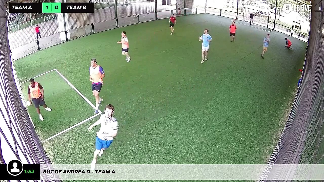 But de Andrea D - Team A
