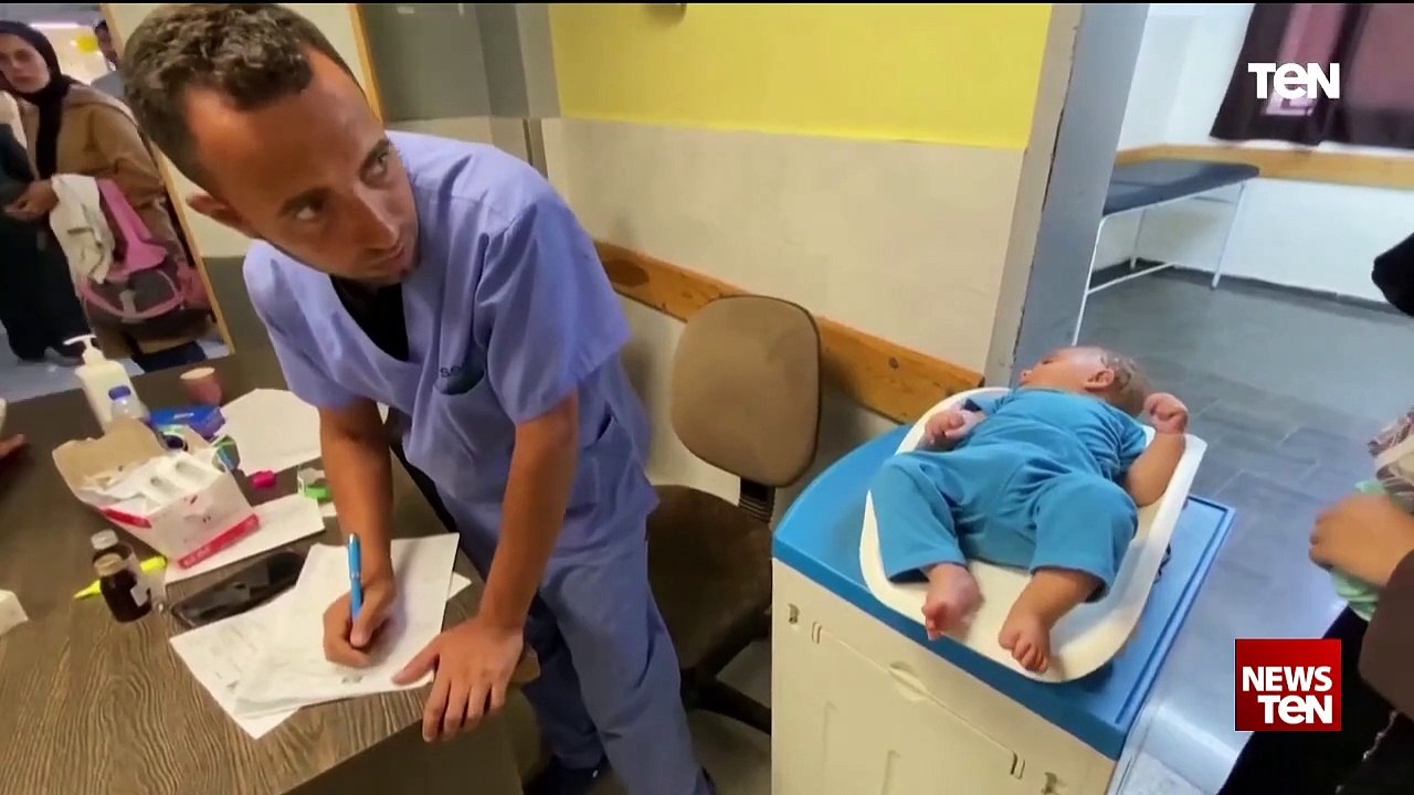 حملة التطعيم ضد شلل الأطفال في غزة
