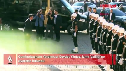 Cumhurbaşkanı Yardımcısı Yılmaz'dan İzmir Valiliği'ne ziyaret