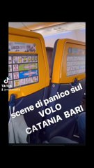 scene di panico sul volo Catania bari