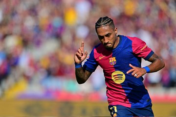 برشلونة فليك يستعرض بـ7 أهداف ورافينيا نجماً للمباراة بـ"هاتريك" في شباك بلد الوليد