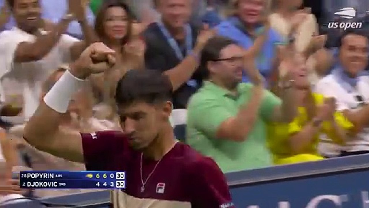 Alexei Popyrin vs. Novak Djokovic Highlights | 2024 US Open Round 3
