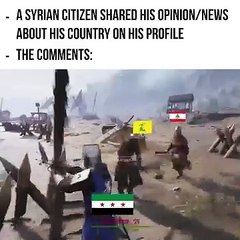 A Syrian shared his opinion about his country on his profile
