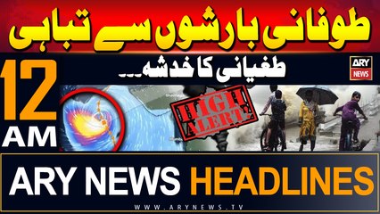 ARY News 12 AM Headlines | 1st September 2024 | Cyclone Alert