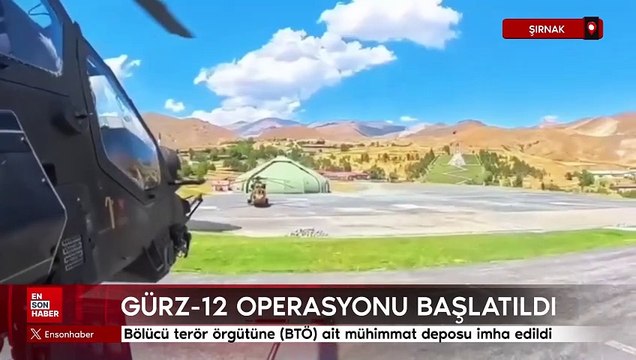 Şırnak'ta GÜRZ operasyonu: Terör örgütüne ait mühimmat deposu imha edildi