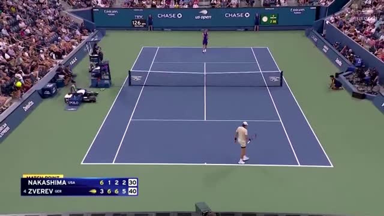 Zverev continues US Open progress with Nakashima win