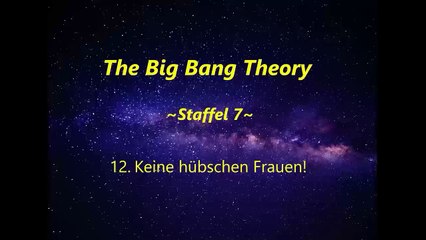 The Big Bang Theory ~Staffel 7~ F 12 - 15 ,tonspur ,einschlafen