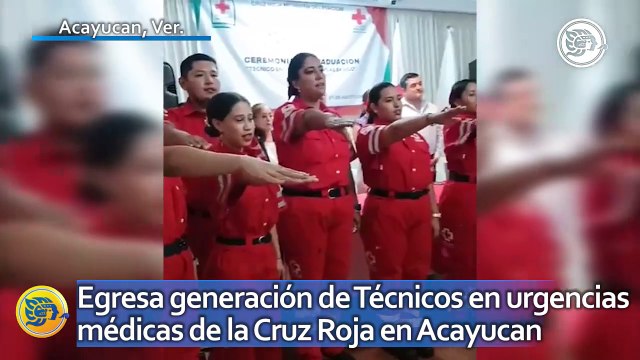 Egresa generación de Técnicos en urgencias médicas de la Cruz Roja en Acayucan