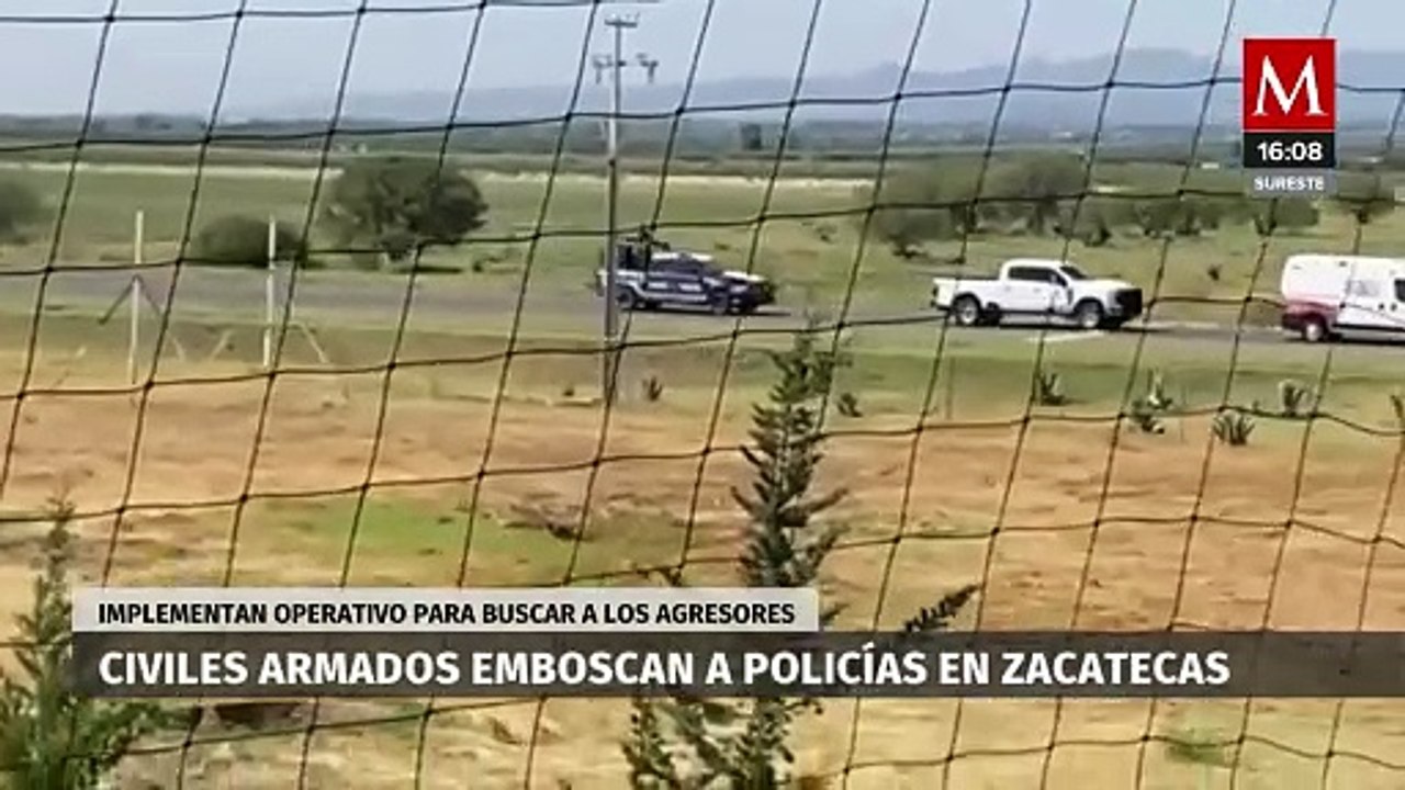 Emboscada en Zacatecas deja a tres policías gravemente heridos