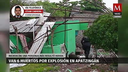 Explosión en bodega clandestina cobra la vida de seis personas en Apatzingán