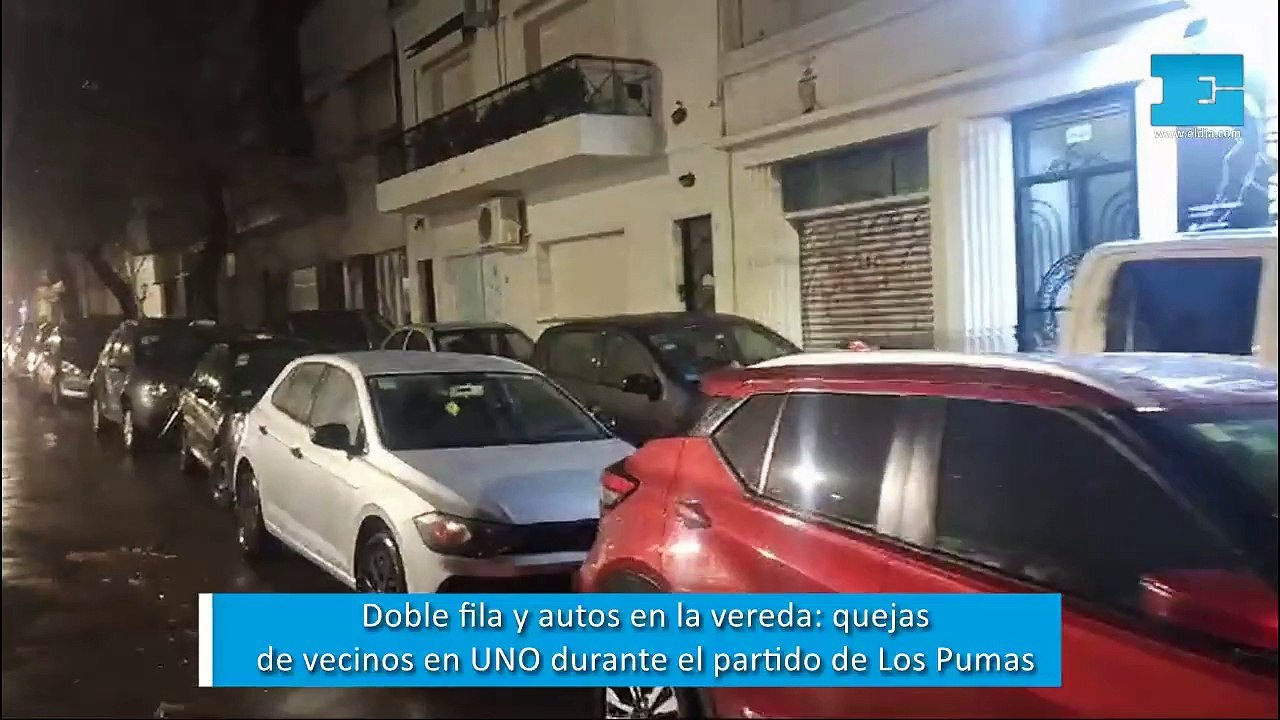 Doble fila y veredas repletas de autos: quejas de vecinos de UNO por el partido de Los Pumas