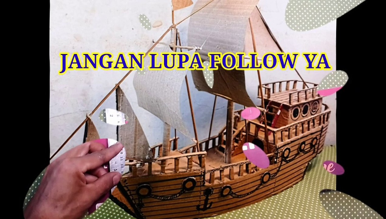 Ide kreatif membuat kapal layar dari kardus