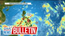 Ganap nang bagyo ang LPA sa Silangan ng Eastern Visayas na tawaging Bagyong #EntengPH | GMA Integrated News Bulletin