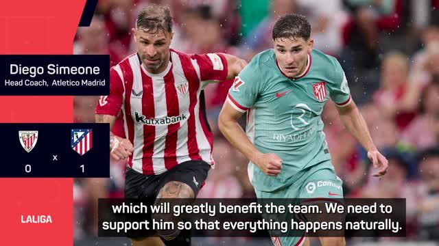 Simeone relaxed about Alvarez firing blanks as Atletico win