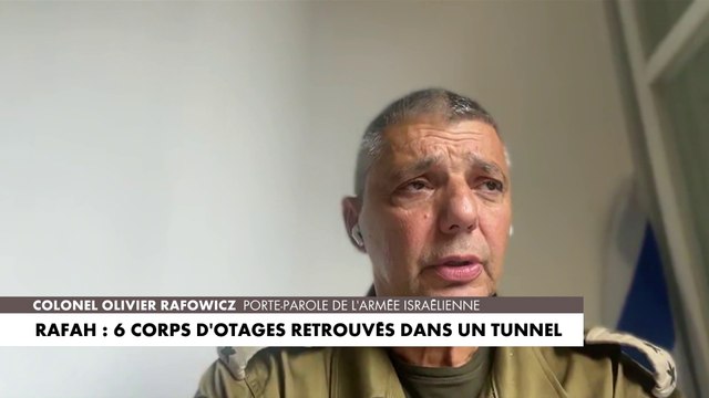 Le colonel Olivier Rafowicz : «Un matin très dur pour Israël» après la découverte de 6 corps d’otages
