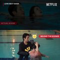 The pool scene in 'Love Next Door BTS' is sweeter in real life, starring Jung Haein and Jung Somin, | Netflix.