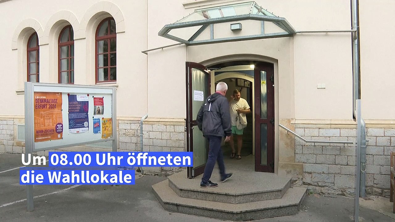 Wahllokale in Thüringen und Sachsen sind geöffnet