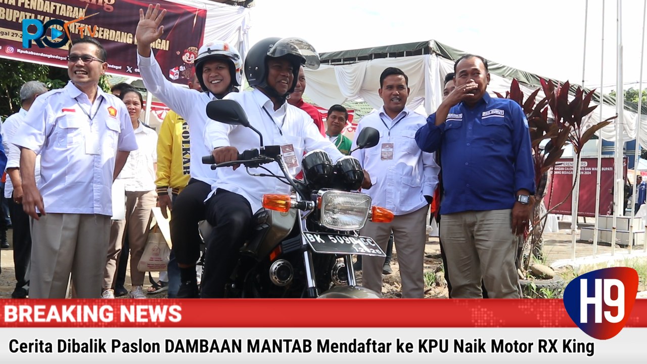 Cerita Dibalik Paslon DAMBAAN MANTAB Mendaftar ke KPU Naik Motor RX King