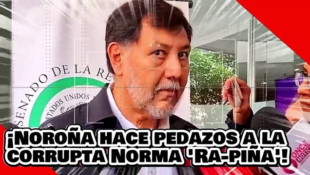 ¡VE! ¡Noroña hace pedazos a la corrupta hampona Norma ‘Ra-piña’ por atacar la aplanadora de la 4T!