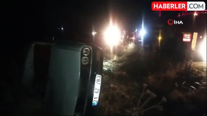 Diyarbakır'da otomobiller takla attı: 2 yaralı