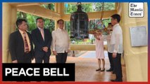 Galvez leads ringing of peace bell
