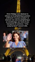 Anne Hidalgo veut limiter le périphérique parisien à 50 km/h et réserver une voie au covoiturage