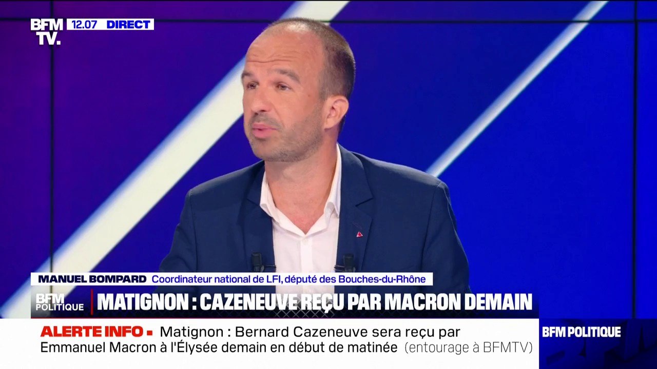 Manuel Bompard (LFI): Emmanuel Macron "a perdu les élections, mais il veut continuer à tirer les ficelles"