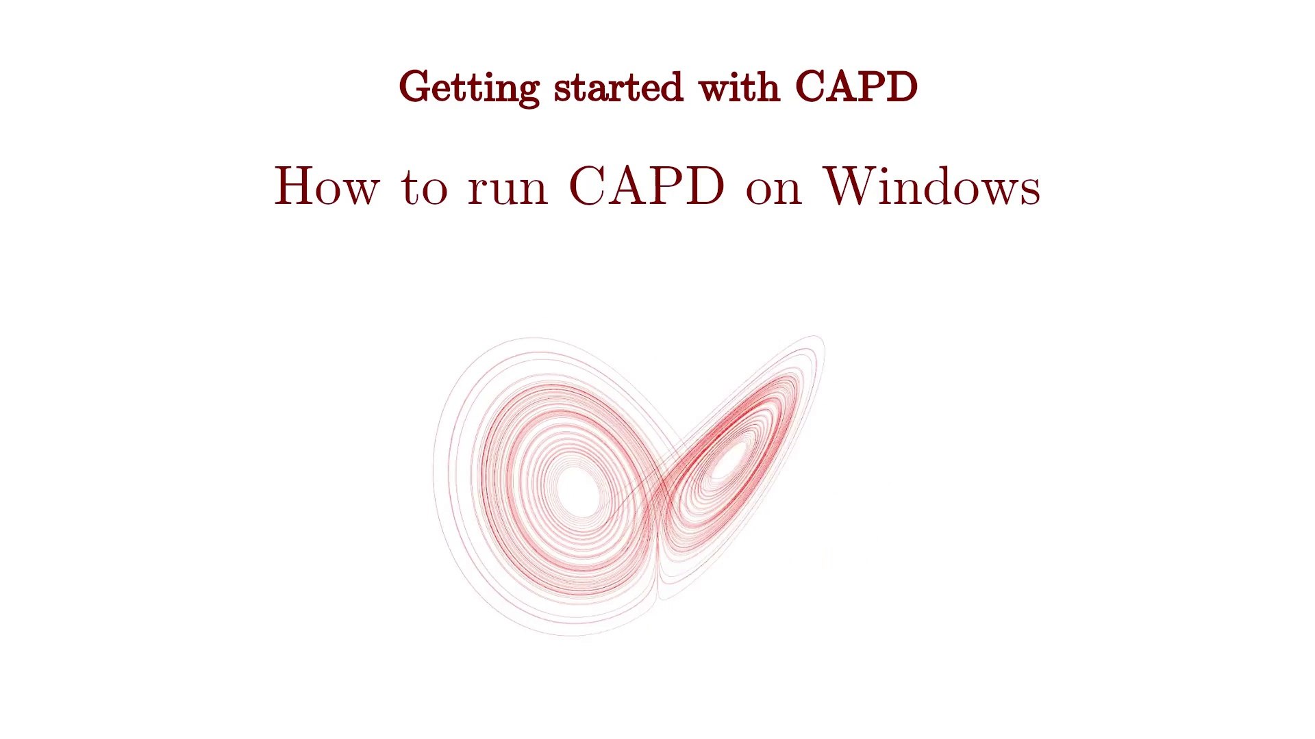 How to run CAPD on Windows