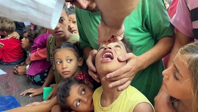 بدء حملة التطعيم ضد شلل الأطفال في غزة
