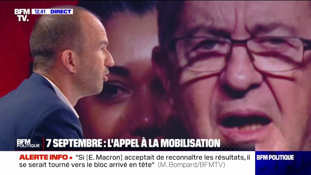 Manuel Bompard (LFI): J'appelle tout le monde à manifester pour faire respecter le résultat des élections