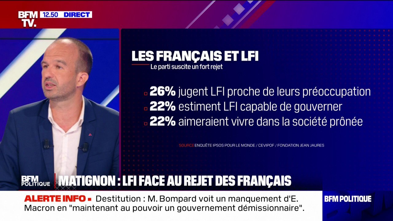 Manuel Bompard (LFI): l'extrême gauche "n'est pas la catégorie politique dans laquelle nous nous inscrivons"