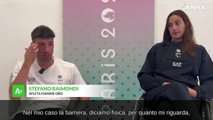 Download Video: Paralimpiadi, il messaggio contro le barriere di Stefano Raimondi e Giulia Terzi