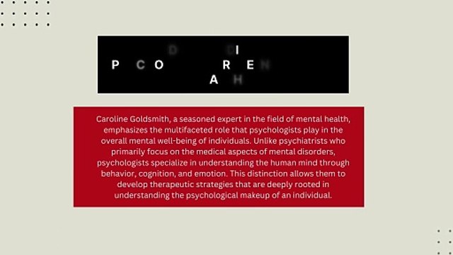 Caroline Goldsmith Shares The Role of a Psychologist in Mental Health Care